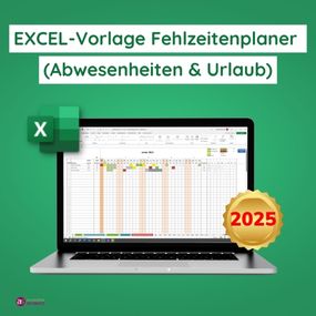 Excel Vorlage Fehlzeitenplaner 2025