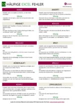 10 Häufige Excel Fehler + Lösung - Free PDF Download [Digital]